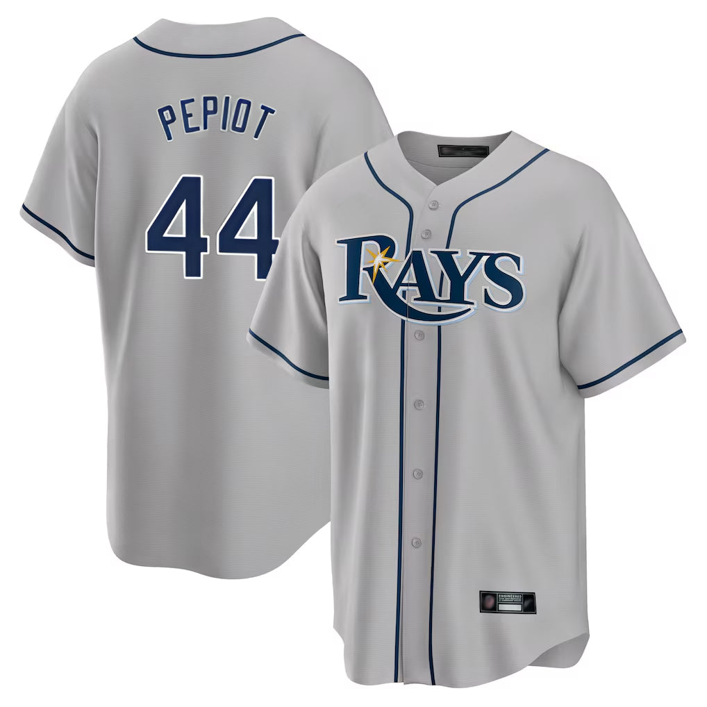 Davalo TB.Rays #44 Ryan Pepiot Player Gray Home Limited Stitched Jerseys