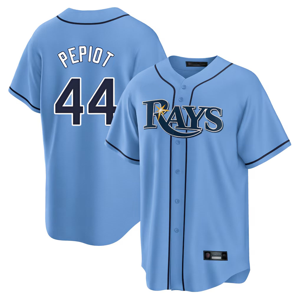 Davalo TB.Rays #44 Ryan Pepiot Player Light Blue Home Limited Stitched Jerseys