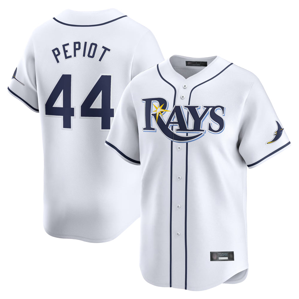 Davalo TB.Rays #44 Ryan Pepiot Player White Home Limited Stitched Jerseys