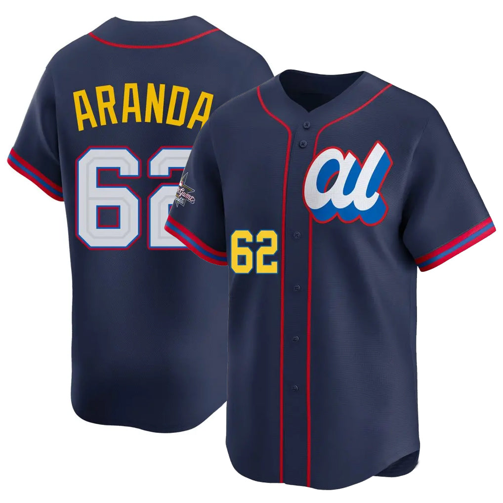Davalo TB.Rays #62 Jonathan Aranda Player Navy Limited American League All-Star Edition Stitched Jerseys