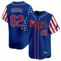 Davalo TB.Rays #62 Jonathan Aranda Player Royal 2025 Independence Day Vapor Premier Limited Stitched Jerseys