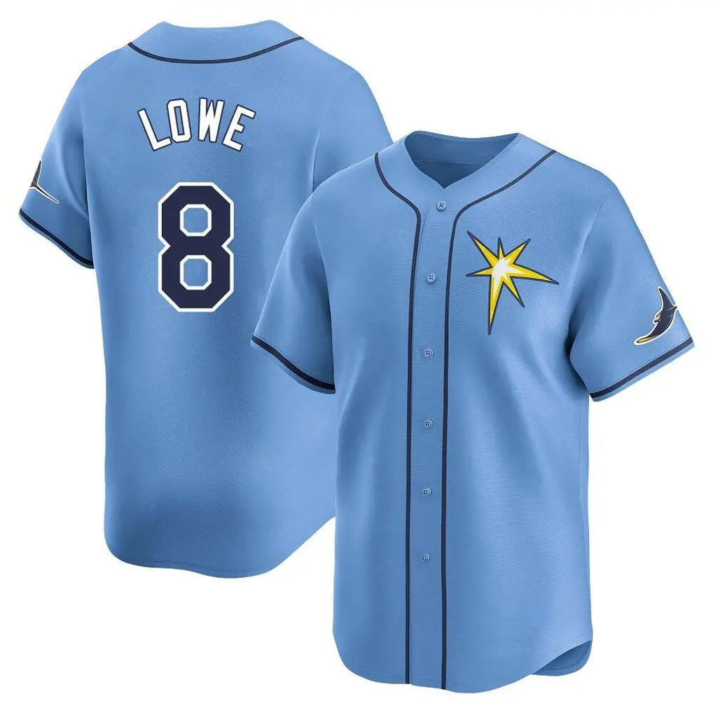Davalo TB.Rays #8 Brandon Lowe Player Light Blue Home Limited Stitched Jerseys