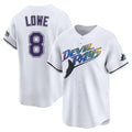 Davalo TB.Rays #8 Brandon Lowe Player White City Connect Home Stitched Jerseys