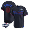 Davalo T.Blue Jays #0 Andres Gimenez Player Black 2025 World Series City Connect Stitched Jerseys