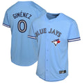 Davalo T.Blue Jays #0 Andres Gimenez Player Blue Home Game Stitched Jerseys