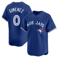Davalo T.Blue Jays #0 Andres Gimenez Player Royal Home Game Stitched Jerseys