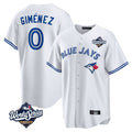 Davalo T.Blue Jays #0 Andres Gimenez Player White 2025 World Series Game Stitched Jerseys