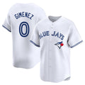 Davalo T.Blue Jays #0 Andres Gimenez Player White Home Limited Stitched Jerseys