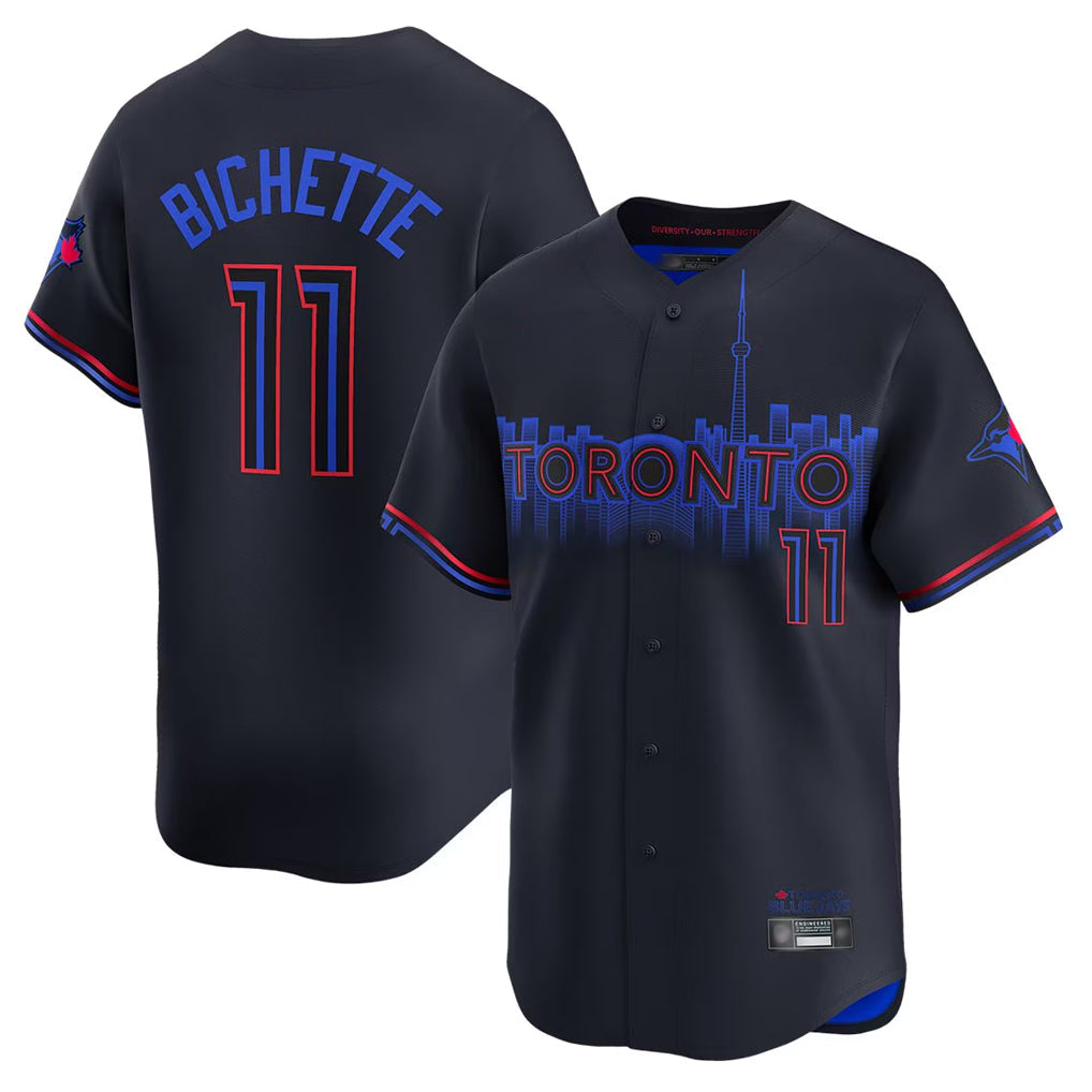 Davalo T.Blue Jays #11 Bo Bichette Player Black City Connect Limited Home Stitched Jerseys