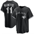Davalo T.Blue Jays #11 Bo Bichette Player Black Home Game Stitched Jerseys