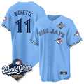 Davalo T.Blue Jays #11 Bo Bichette Player Blue 2025 World Series Game Stitched Jerseys
