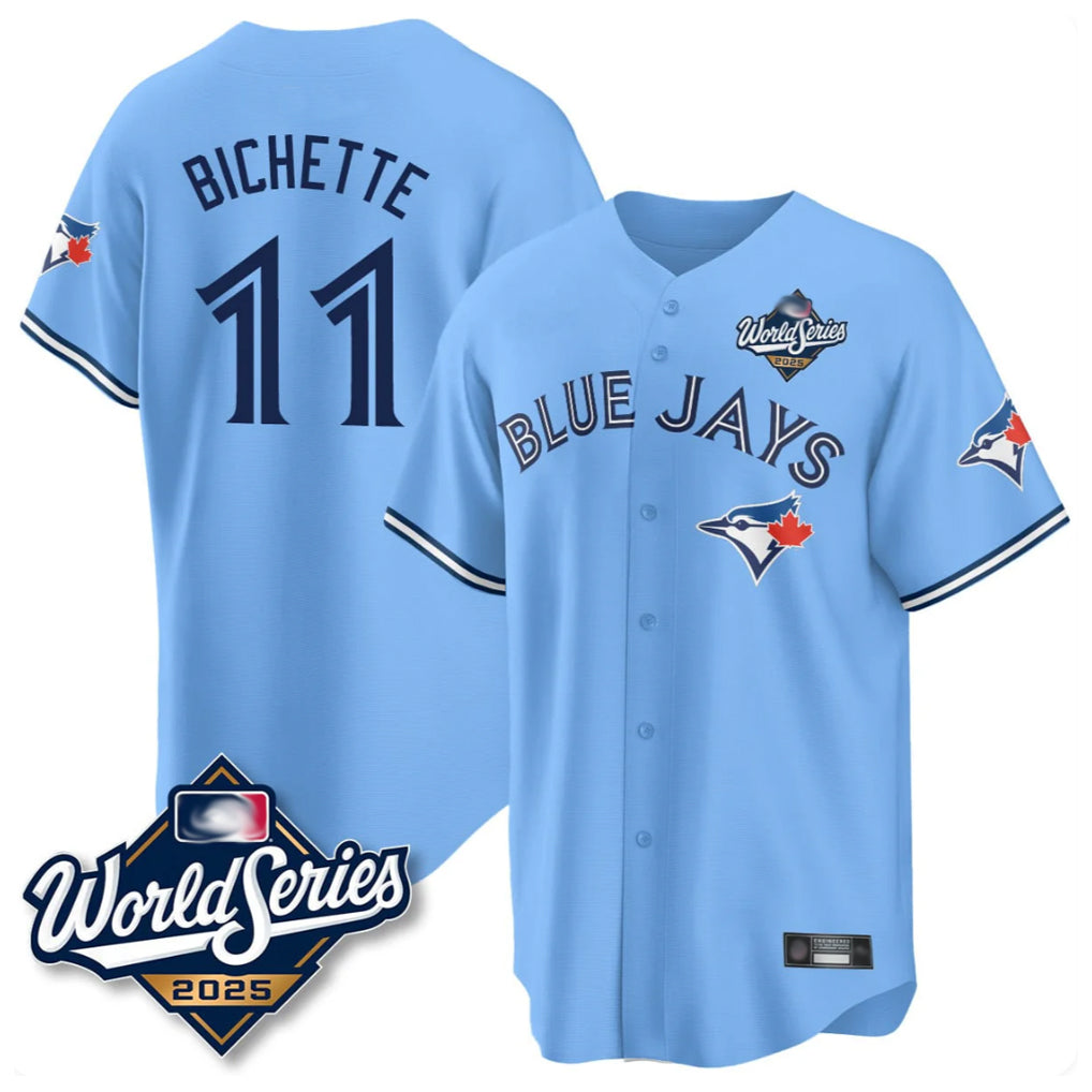 Davalo T.Blue Jays #11 Bo Bichette Player Blue 2025 World Series Game Stitched Jerseys