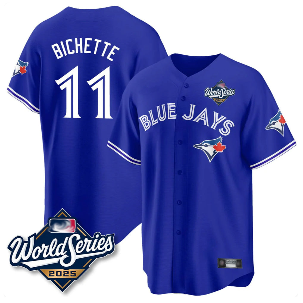 Davalo T.Blue Jays #11 Bo Bichette Player Blue 2025 World Series Rush Limited Stitched Jerseys