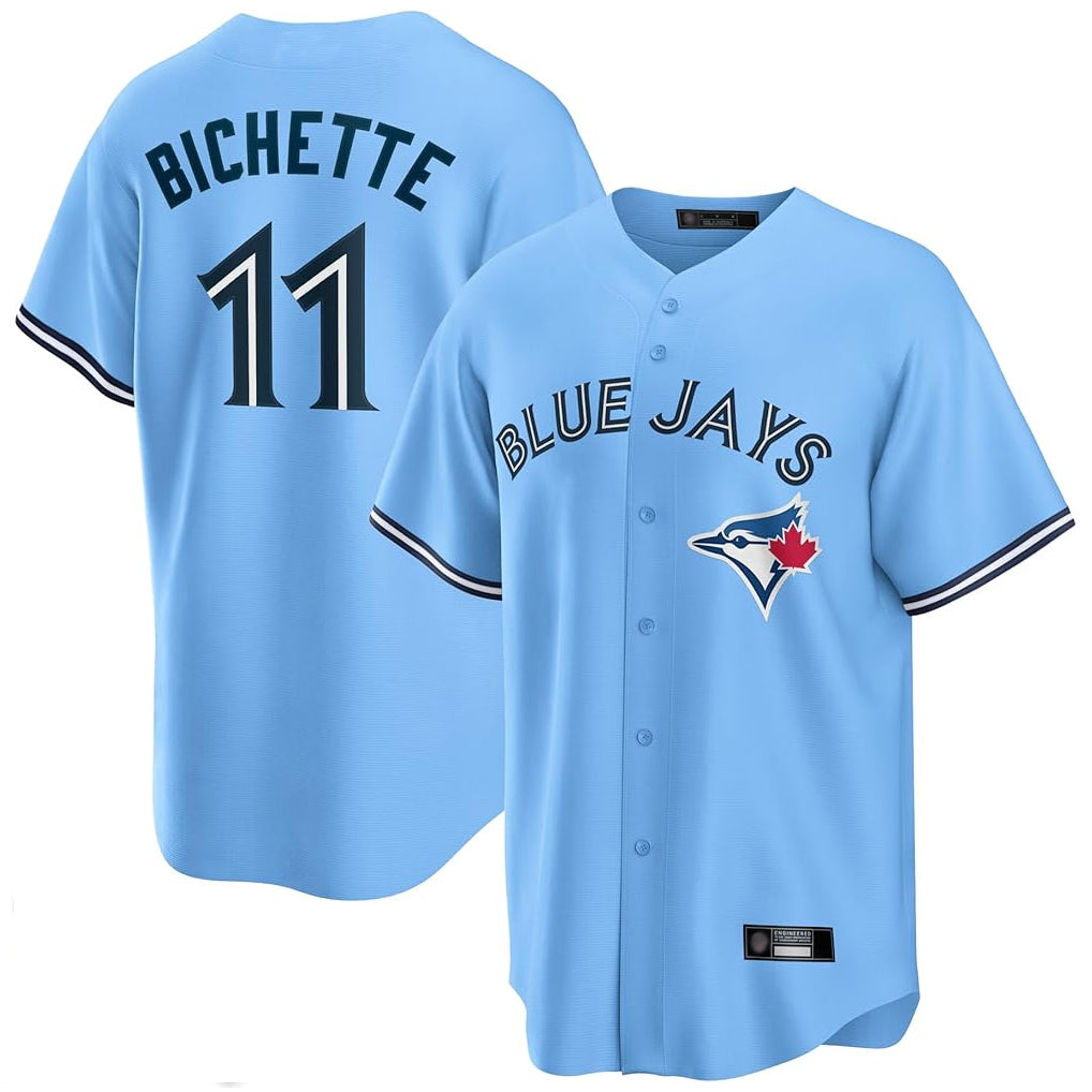 Davalo T.Blue Jays #11 Bo Bichette Player Blue Home Limited Stitched Jerseys