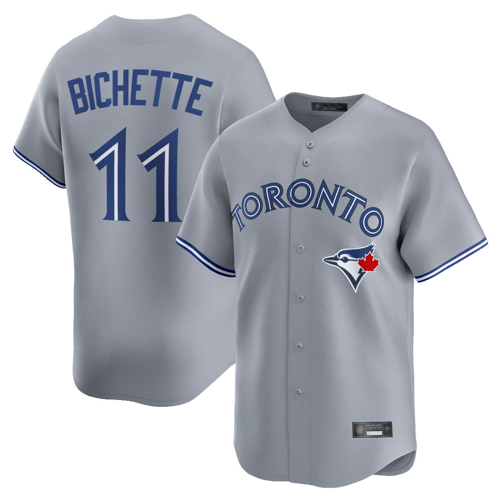 Davalo T.Blue Jays #11 Bo Bichette Player Gray Home Limited Stitched Jerseys