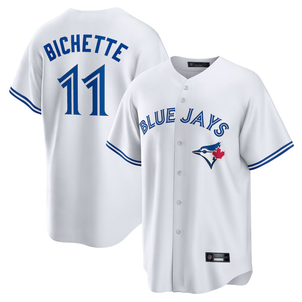 Davalo T.Blue Jays #11 Bo Bichette Player White Home Limited Stitched Jerseys