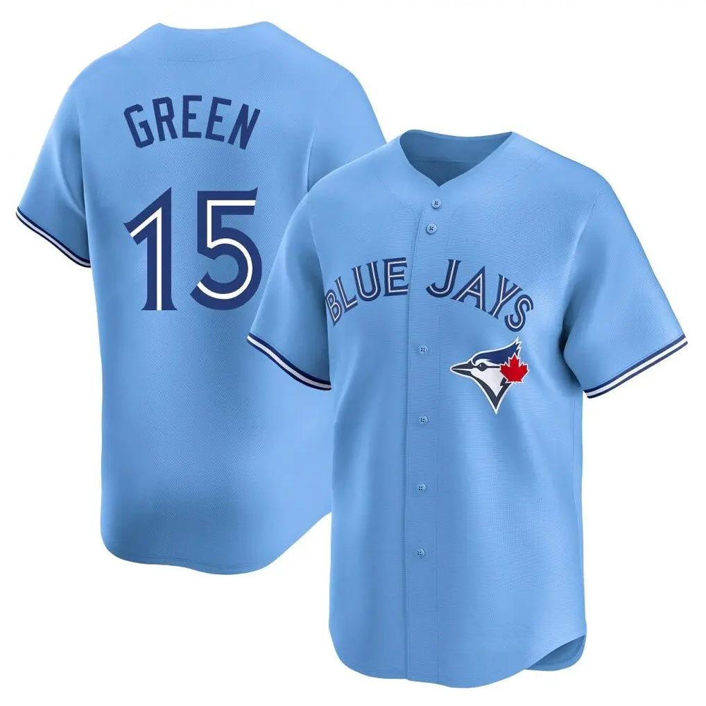 Davalo T.Blue Jays #15 Chad Green Player Blue Home Limited Stitched Jerseys