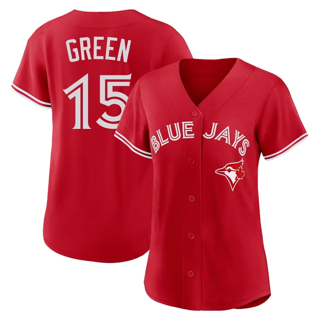 Davalo T.Blue Jays #15 Chad Green Player Red Home Limited Stitched Jerseys