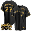Davalo T.Blue Jays #27 Vladimir Guerrero Jr Player Black 2025 American League All Stitched Jerseys