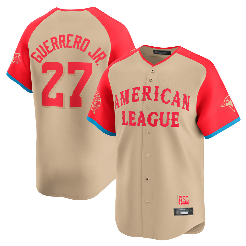 Davalo T.Blue Jays #27 Vladimir Guerrero Jr Player Cream American League All-Star Game Limited Player Stitched Jerseys