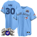 Davalo T.Blue Jays #30 Alejandro Kirk Player Blue 2025 American League All Stitched Jerseys