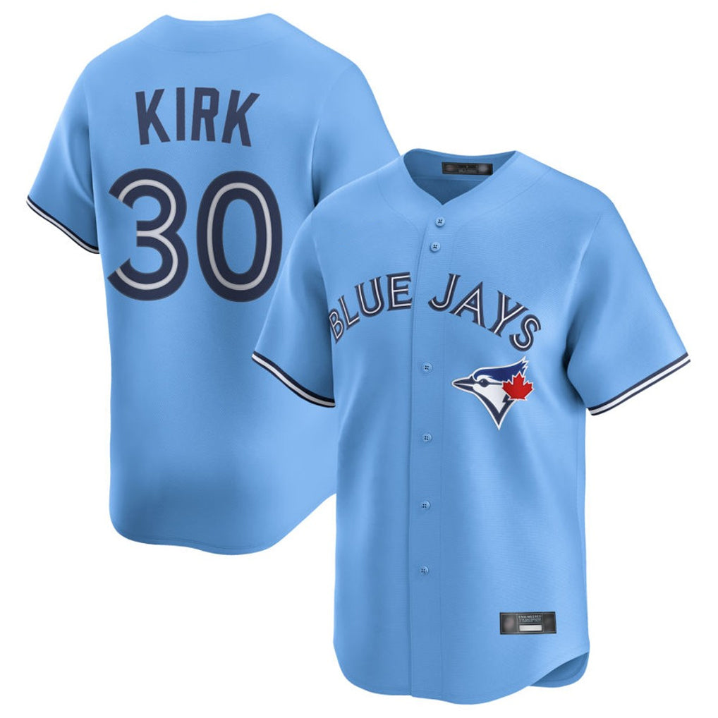 Davalo T.Blue Jays #30 Alejandro Kirk Player Blue Home Limited Stitched Jerseys