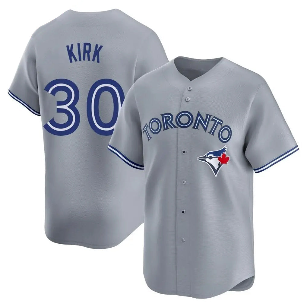 Davalo T.Blue Jays #30 Alejandro Kirk Player Gray Home Limited Stitched Jerseys