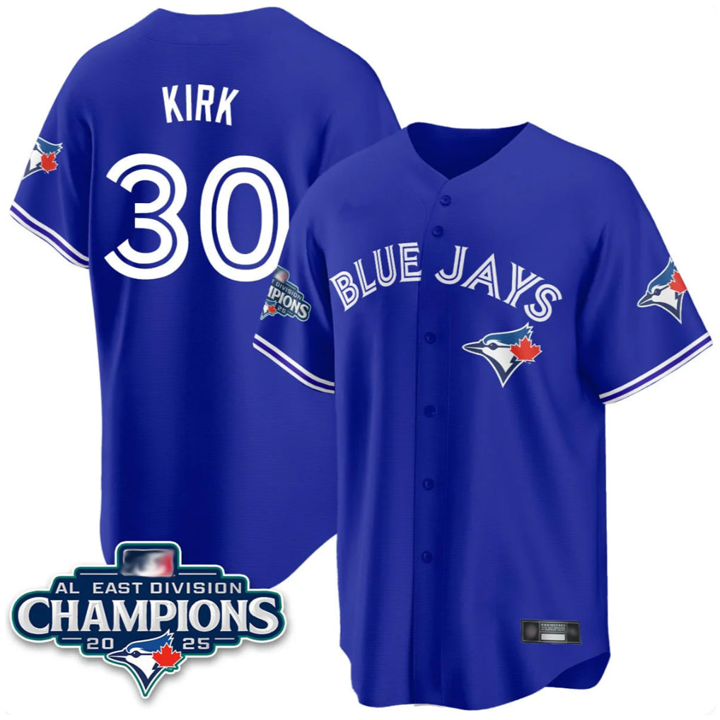 Davalo T.Blue Jays #30 Alejandro Kirk Player Royal AL East Division All Stitched Jerseys