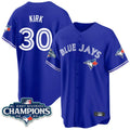 Davalo T.Blue Jays #30 Alejandro Kirk Player Royal AL East Division All Stitched Jerseys