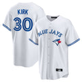 Davalo T.Blue Jays #30 Alejandro Kirk Player White Home Game Stitched Jerseys