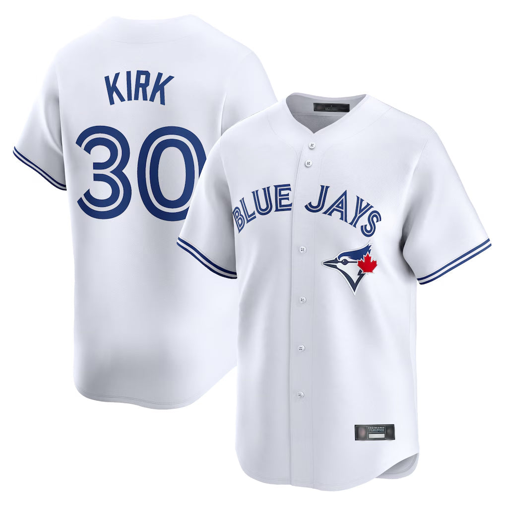 Davalo T.Blue Jays #30 Alejandro Kirk Player White Home Limited Stitched Jerseys