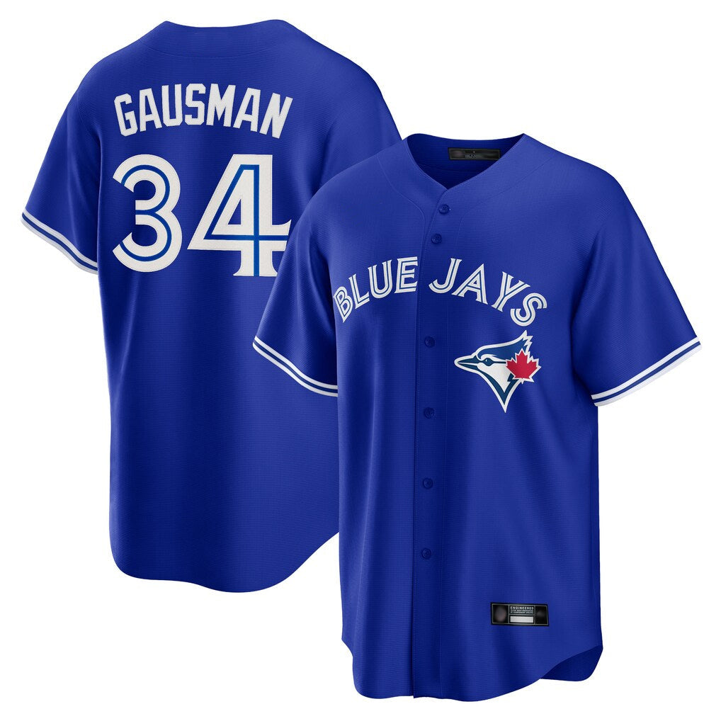 Davalo T.Blue Jays #34 Kevin Gausman Player Royal Alternate Replica Player Stitched Jerseys