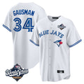 Davalo T.Blue Jays #34 Kevin Gausman Player White 2025 American League All Stitched Jersey