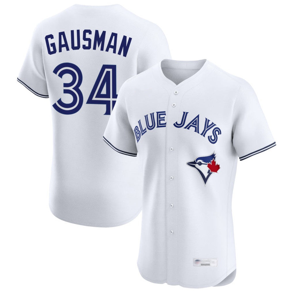 Davalo T.Blue Jays #34 Kevin Gausman Player White Home Elite Stitched Jerseys