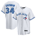 Davalo T.Blue Jays #34 Kevin Gausman Player White Home Game Stitched Jerseys