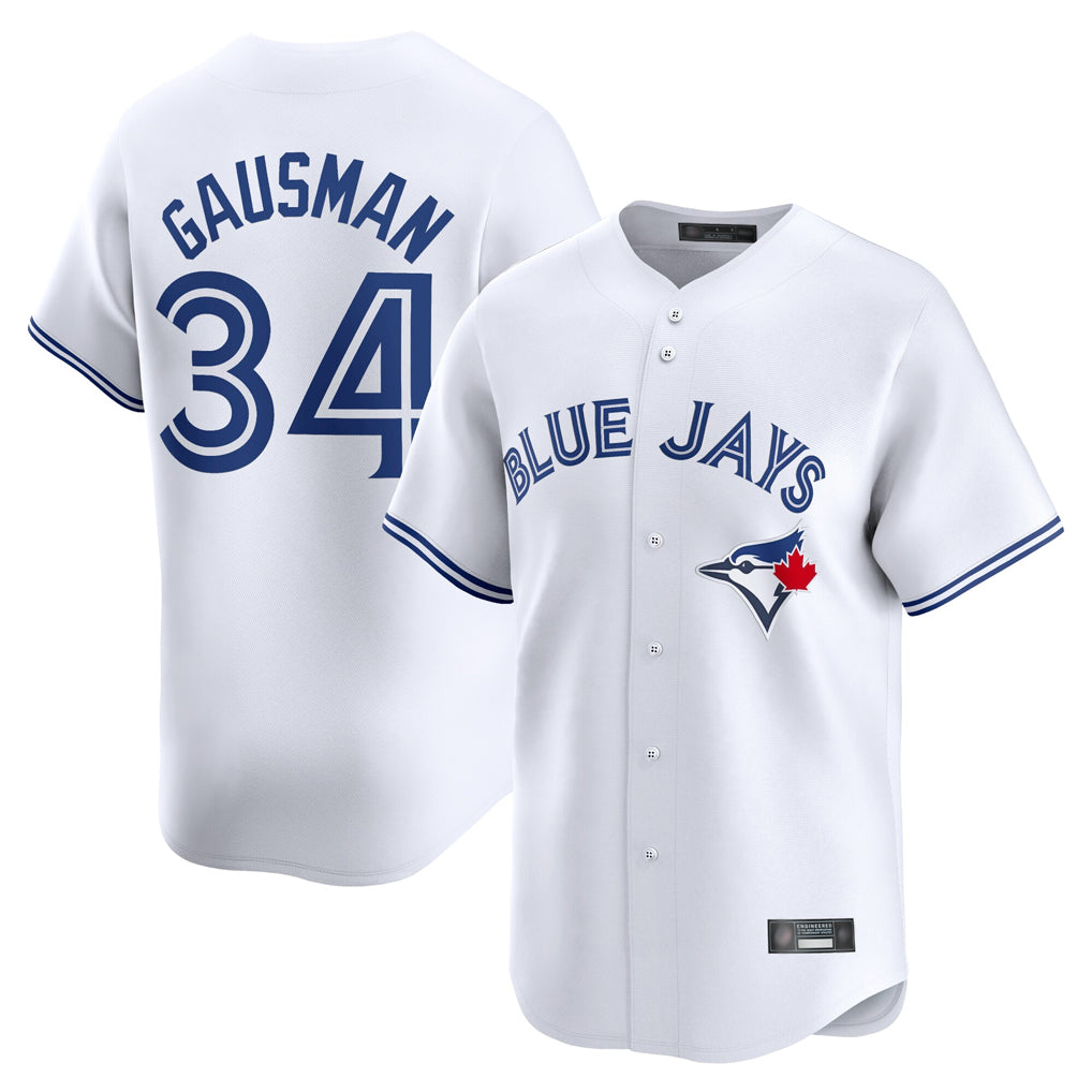 Davalo T.Blue Jays #34 Kevin Gausman Player White Home Limited Stitched Jerseys