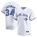 Davalo T.Blue Jays #34 Kevin Gausman Player White Home Limited Stitched Jerseys
