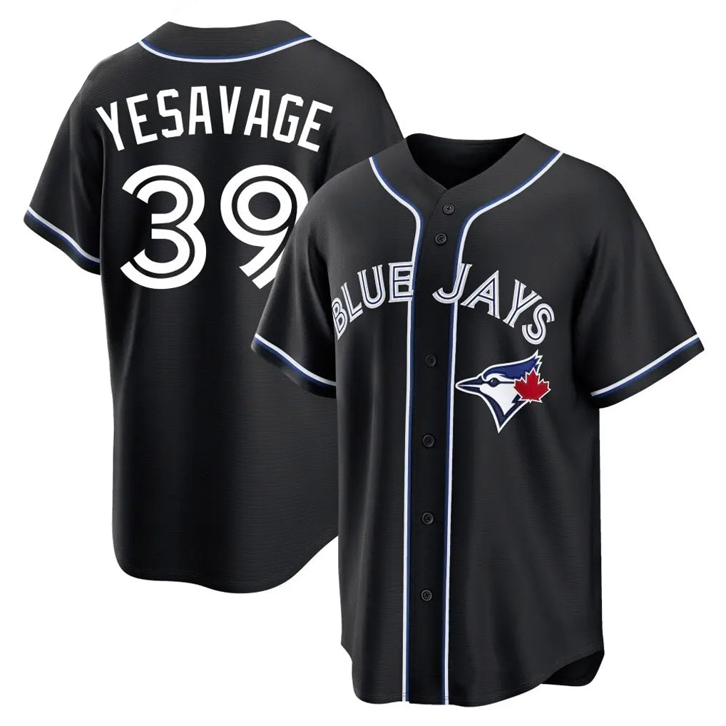 Davalo T.Blue Jays #39 Trey Yesavage Player Black Home Game Stitched Jerseys