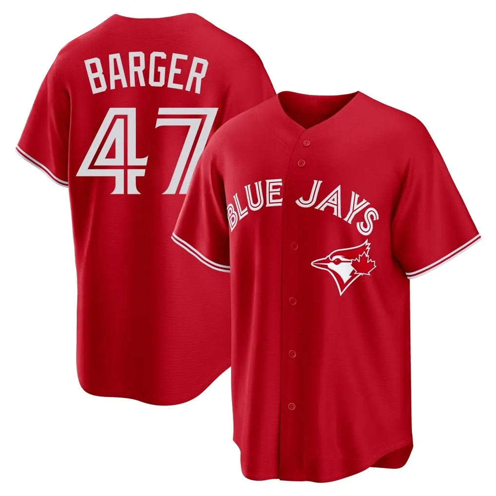 Davalo T.Blue Jays #47 Addison Barger Player Red Home Limited Game Stitched Jerseys
