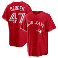 Davalo T.Blue Jays #47 Addison Barger Player Red Home Limited Game Stitched Jerseys