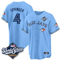 Davalo T.Blue Jays #4 George Springer Player Blue 2025 World Series Limited Stitched Jerseys