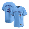 Davalo T.Blue Jays #4 George Springer Player Blue Home Game Stitched Jerseys