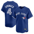 Davalo T.Blue Jays #4 George Springer Player Royal Home Limited Stitched Jerseys
