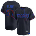 Davalo T.Blue Jays #57 Shane Bieber Player Black City Connect Limited Home Stitched Jerseys
