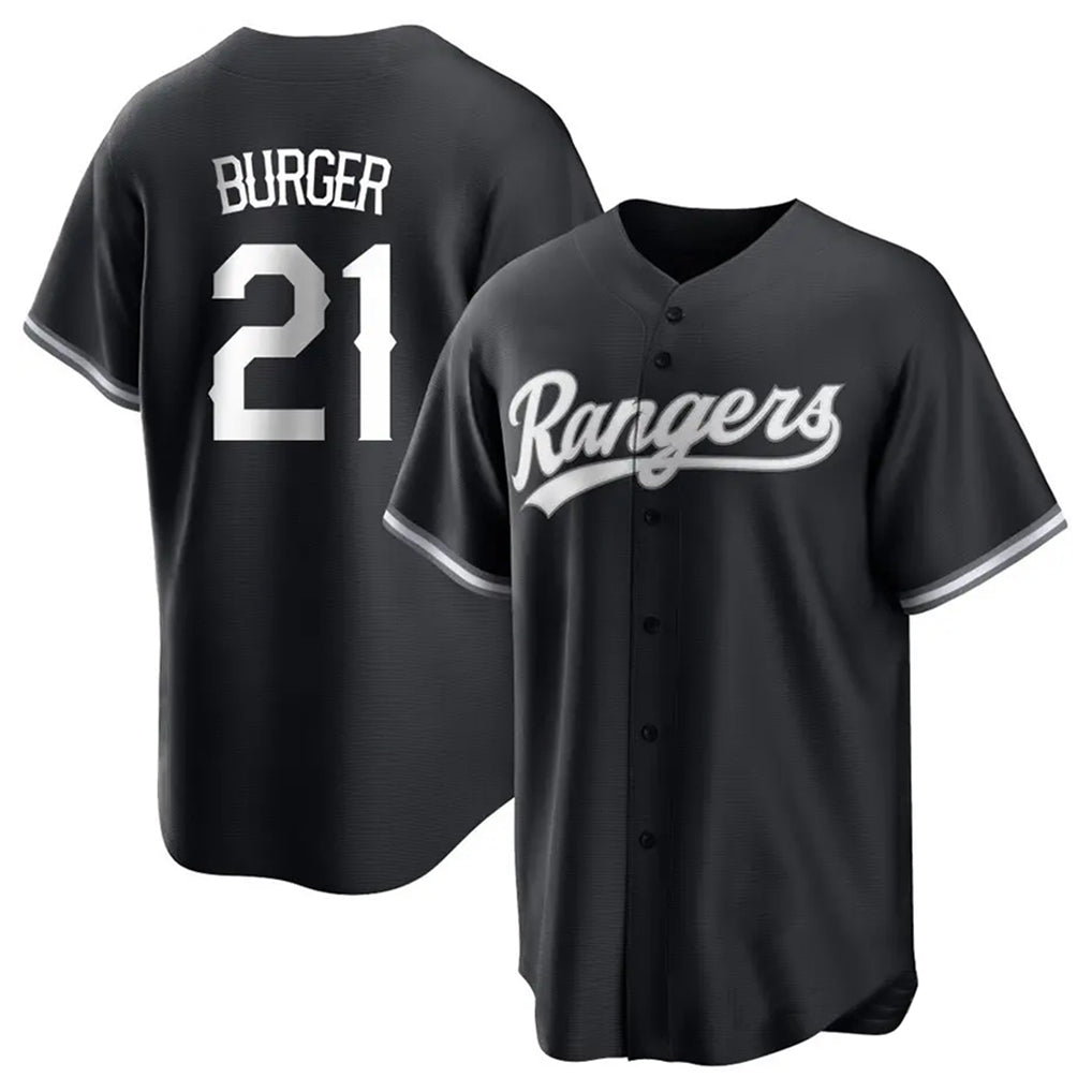 Davalo T.Rangers #21 Jake Burger Player Black Home Limited Stitched Jerseys