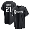 Davalo T.Rangers #21 Jake Burger Player Black Home Limited Stitched Jerseys
