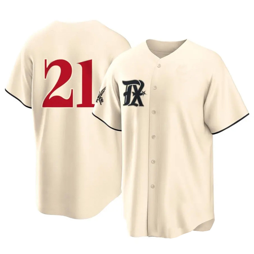 Davalo T.Rangers #21 Jake Burger Player Cream City Connect Limited Stitched Jerseys