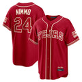 Davalo T.Rangers #24 Brandon Nimmo Player Red 2026 City Connect Stitched Jerseys