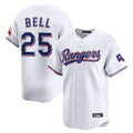 Davalo T.Rangers #25 Buddy Bell Player White Home Limited Stitched Jerseys