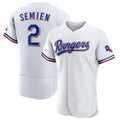 Davalo T.Rangers #2 Marcus Semien Player Gold Collection Limited White Elite Stitched Jerseys